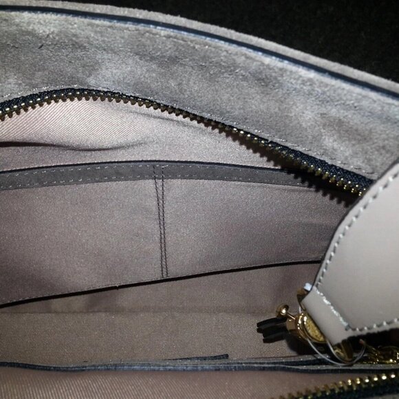 GIANNI CHIARINI-ALMOND/CLAY SUEDE & LEATHER-CIRCLE BAG-SHOULDER/HAND-NEW W/TAGS - Picture 10 of 10